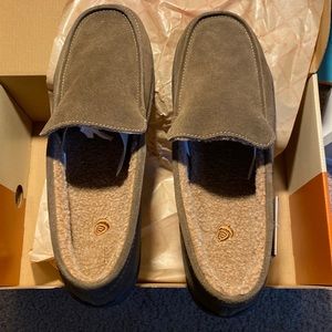 Acorn Ellsworth Suede Moccasin, Smokey Taupe US Mens Size 11